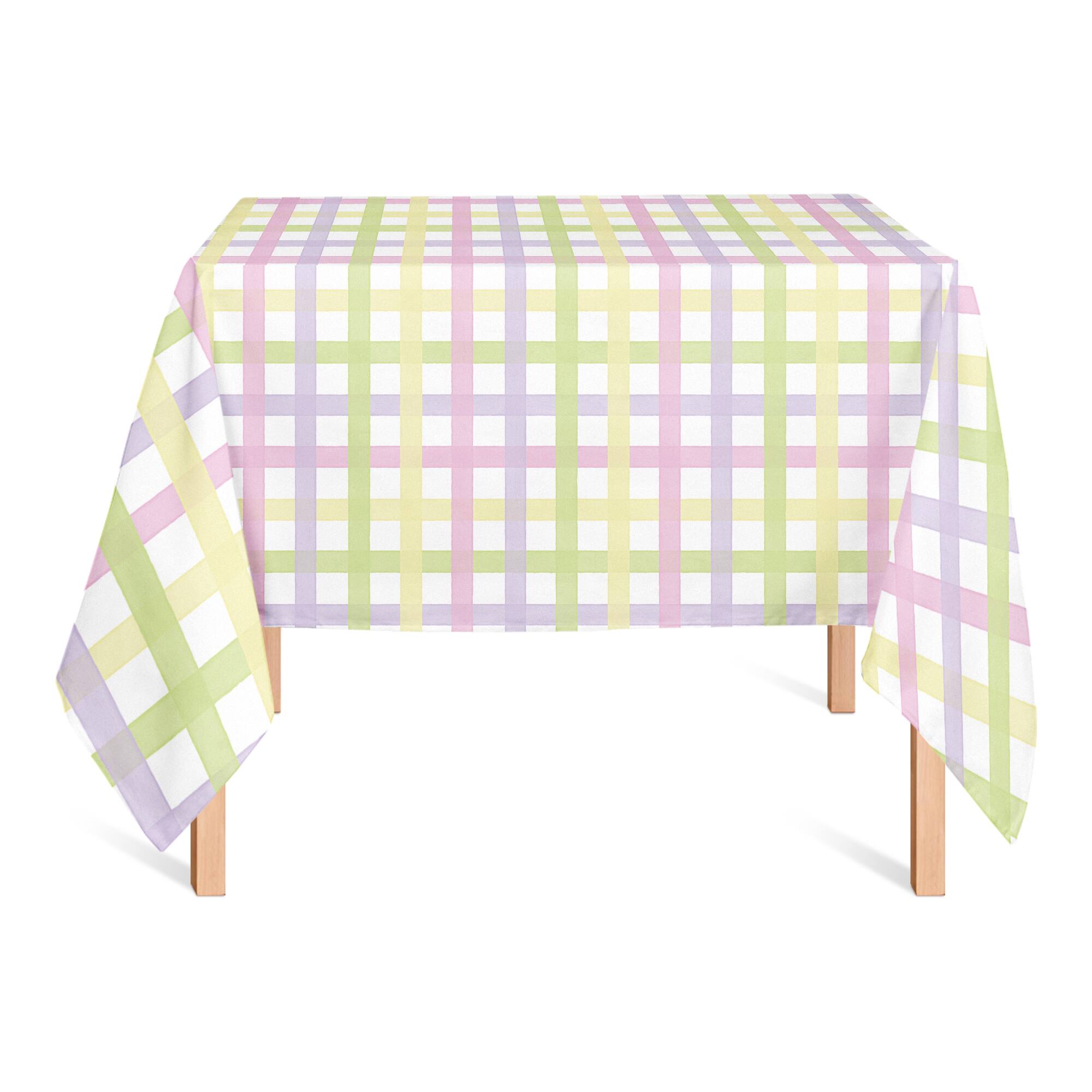 Pastel Plaid 1 58" x 58" Tablecloth